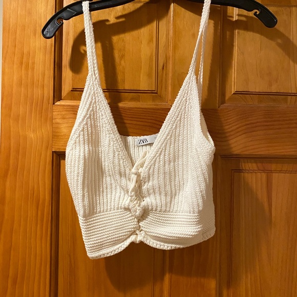 Zara Tops Zara Knit Crop Top Poshmark